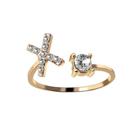 English Letter Gold Color Metal Adjustable Opening Rings For Women Initials Name Alphabet Creative Finger Ring Trendy Party Jewelry