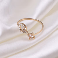 English Letter Gold Color Metal Adjustable Opening Rings For Women Initials Name Alphabet Creative Finger Ring Trendy Party Jewelry