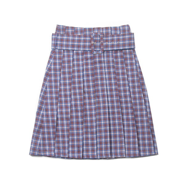 Heart Beckon cotton plaid  Mini shirt 603034