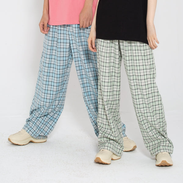 Heart Beckon Check cotton pant 603040
